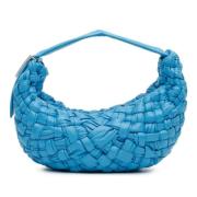 Bottega Veneta Vintage Pre-owned Laeder handvskor Blue, Dam