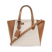 Michael Kors Axelväska med monogram Beige, Dam