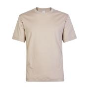 Eleventy Modal Bomull Crewneck T-shirt Gray, Herr