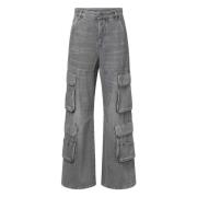 Diesel Avslappnad Passform Cargo Jeans 1996 D-Sire Gray, Dam