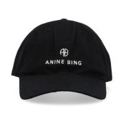 Anine Bing Jeremy Cotton Cap Black, Dam