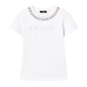 Twinset Vit T-shirt och Poloset White, Dam