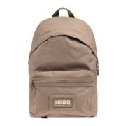 Kenzo Ryggsäck med Logo Beige, Herr