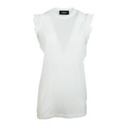 Dsquared2 Vit TOP för en stilren look White, Dam