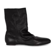 Cortana Ciel, platta svarta ankelboots Black, Dam