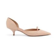 Salvatore Ferragamo Patentläder Décolleté med Bågdetalj Beige, Dam