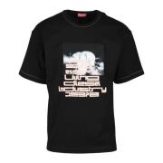 Diesel Bomull T-shirt Black, Herr