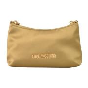 Love Moschino Stilig Polyester Väska Beige, Dam