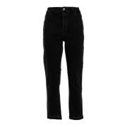 Liu Jo Ankel Detalj Dam Jeans Black, Dam