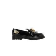 Blugirl Kvinnors Kedja Loafers N2002 Modell B Black, Dam