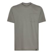 Boggi Milano T-shirt i bomull och Tencel-jersey Green, Herr