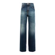 PINKO Vida Vintage Denim Jeans Blue, Dam