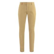 Dondup Bomulls Chino Byxor med Upprullade Manschetter Brown, Herr