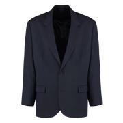 Acne Studios Ull Blazer Reverskrage Blue, Herr