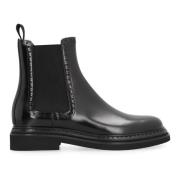 Dolce & Gabbana Klassiska Läder Chelsea Boots Black, Dam