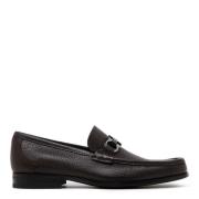 Salvatore Ferragamo Stilfulla Calf Loafers för Män Black, Herr