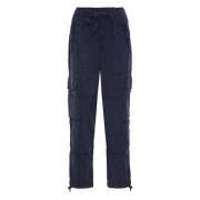 Polo Ralph Lauren Justera dragsko Cargo Byxor Blue, Dam