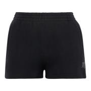 Alexander Wang Bomullsshorts med elastisk midja Black, Dam