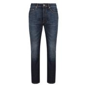 Palm Angels Stretch bomullsjeans med metallnitar Blue, Herr