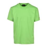 Peuterey Silkeblandad Bomull T-shirt Green, Herr