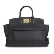 Salvatore Ferragamo Soft Studio Väskor Kollektion Black, Dam