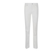 7 For All Mankind Slim Fit Jeans - Mörkblå White, Dam