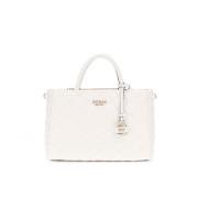 Guess Cruise Vibe Top Zip Axelväska White, Dam