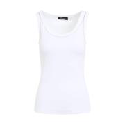 Fabiana Filippi Elegant Jersey Top för Kvinnor White, Dam