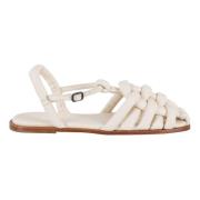 Hereu Vadderad fiskare sandal Beige, Dam