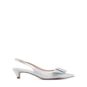 Twinset Silver Ballerina Skor Elegant Stil Gray, Dam