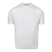 Paolo Pecora Vit Bomull T-shirt Regular Fit White, Herr