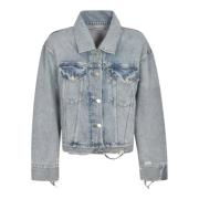 Agolde Denim Jacka Blue, Dam