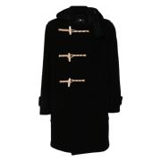 Gloverall Monty Duffle Coat Black, Herr