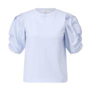 Frame Puffärm T-shirt Blue, Dam