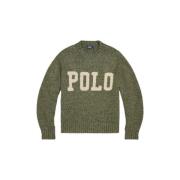 Polo Ralph Lauren Bomull Polo Stickad Tröja Green, Dam