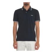 Woolrich Bomull Piquet Polo Skjorta med Logotyp Blue, Herr