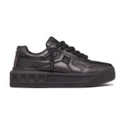 Valentino Garavani Svarta Romerska Stud Sneakers Black, Herr