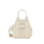 Hogan Klassisk Shoppingväska Elfenben Script Beige, Dam