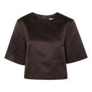 By Malene Birger Mysig Stickad Kofta Brown, Dam