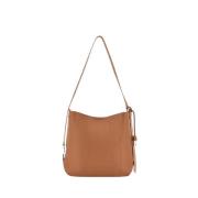 Hogan Stilren Brandy Läder Hobo Väska Brown, Dam