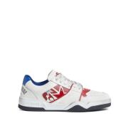 Dsquared2 Vita Läderpanel Sneakers White, Herr