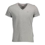 Tommy Hilfiger Grå Herr T-shirt med korta ärmar Gray, Herr