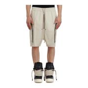 Rick Owens Moderna Bermuda Bauhaus-stil Essentals White, Herr