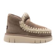 Mou Grå Sheepskin Slip-On Sneakers Gray, Dam