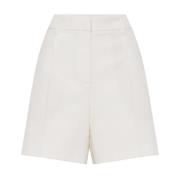 Brunello Cucinelli Eleganta Shorts för Män White, Dam