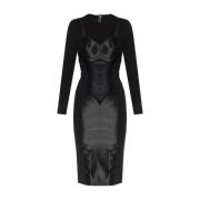 Dolce & Gabbana Sheath Klänning med Sideninsatser Black, Dam