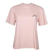 Autry T-shirt i bomull med blomstermönster Pink, Dam