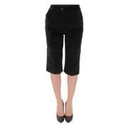 Dolce & Gabbana Elegant Svart Designer Shorts Black, Dam