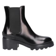 Tod's Chelsea Boots W08D0 Kalvskinn Black, Dam