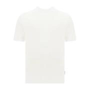 Paolo Pecora Monokrom Bomull T-shirt Regular Fit White, Herr